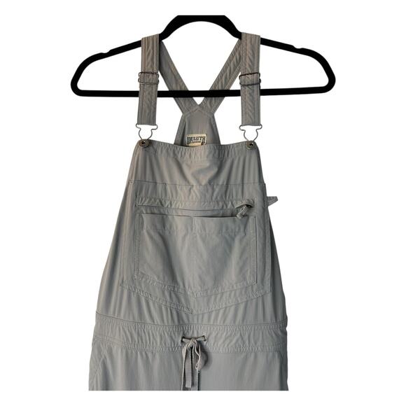 Duluth Trading Co Womens Size S x 31 Grey 40 Grit Flex Twill Bib Overalls Garden - Picture 2 of 11